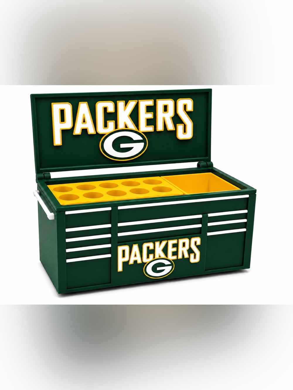 Green Bay Packers Mini Toolbox Pen And Trinket Holder Desk Top Organizer